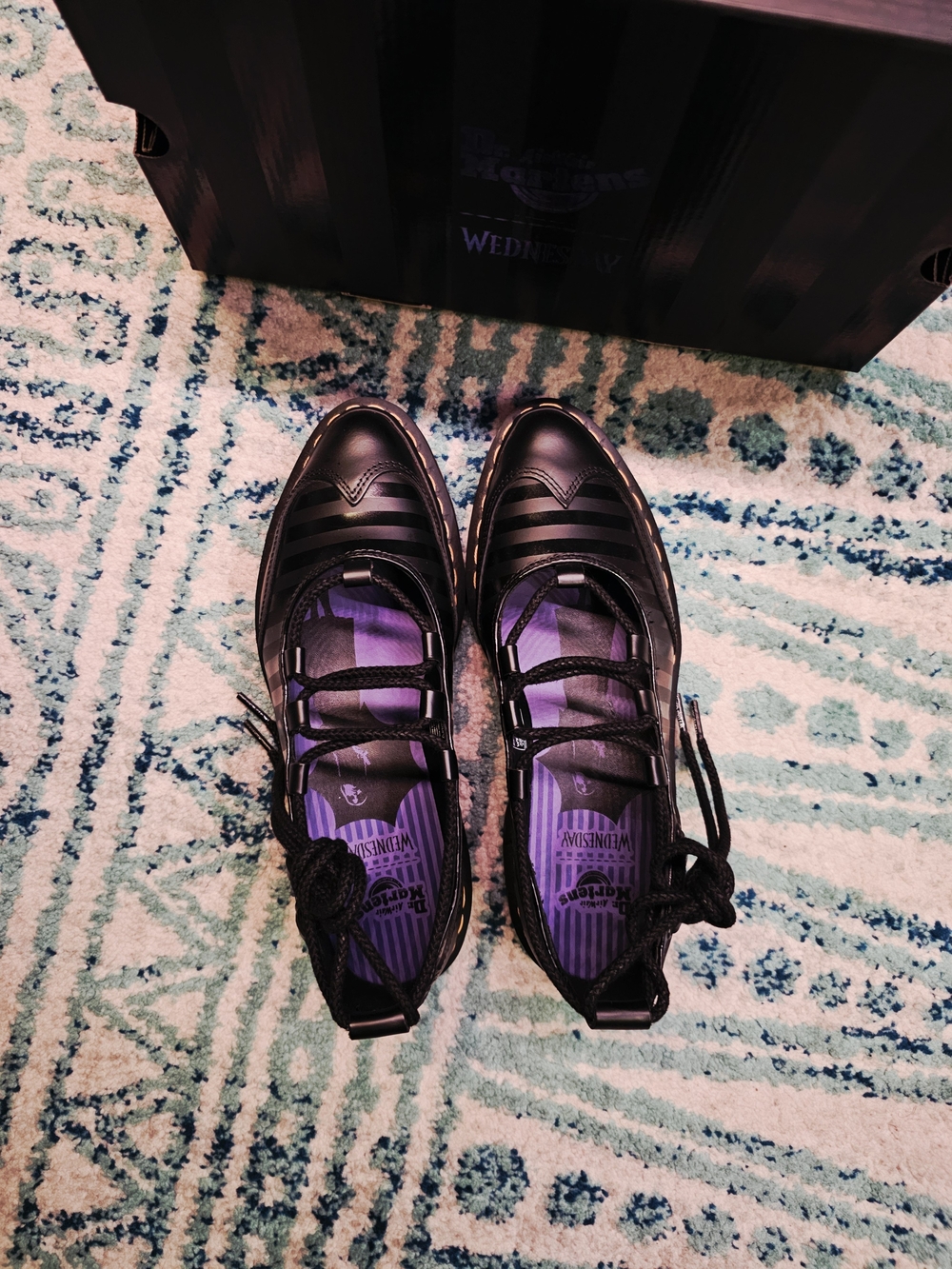 Dr. Martens Women's Black Ballet Leather Shoes